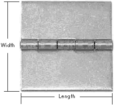 Staked Cutoff Butt Hinges